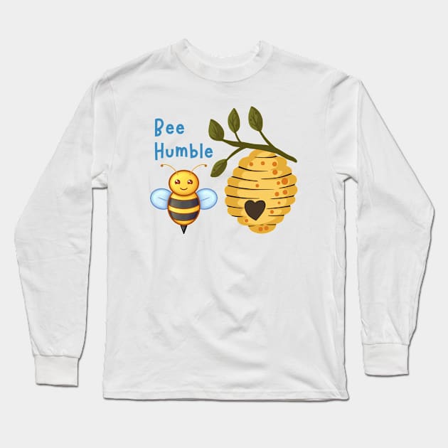 Bee Humble #3 Long Sleeve T-Shirt by Mazzlo Shop
